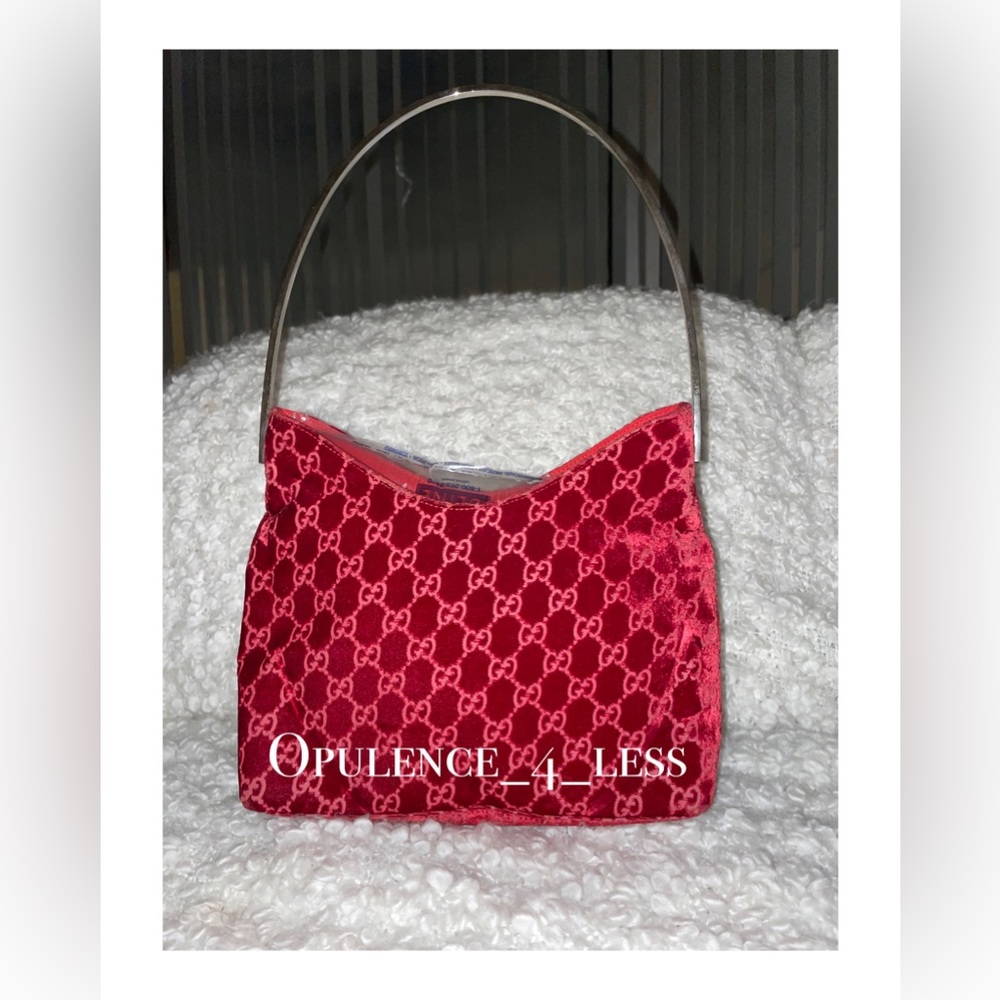 Gucci by Tom Ford Devoré Burnout Velvet Monogram Bag